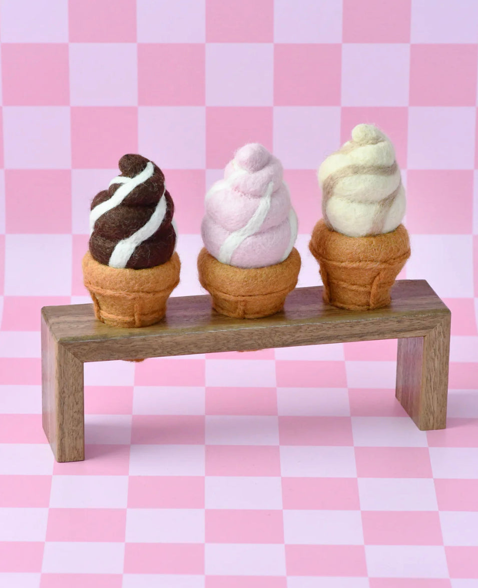 Felt Soft Serve Ice Cream Cone