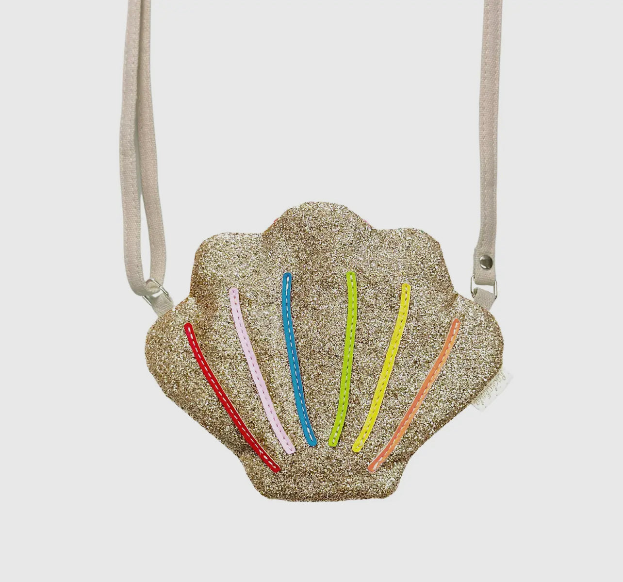 Rainbow Shell Glitter Bag