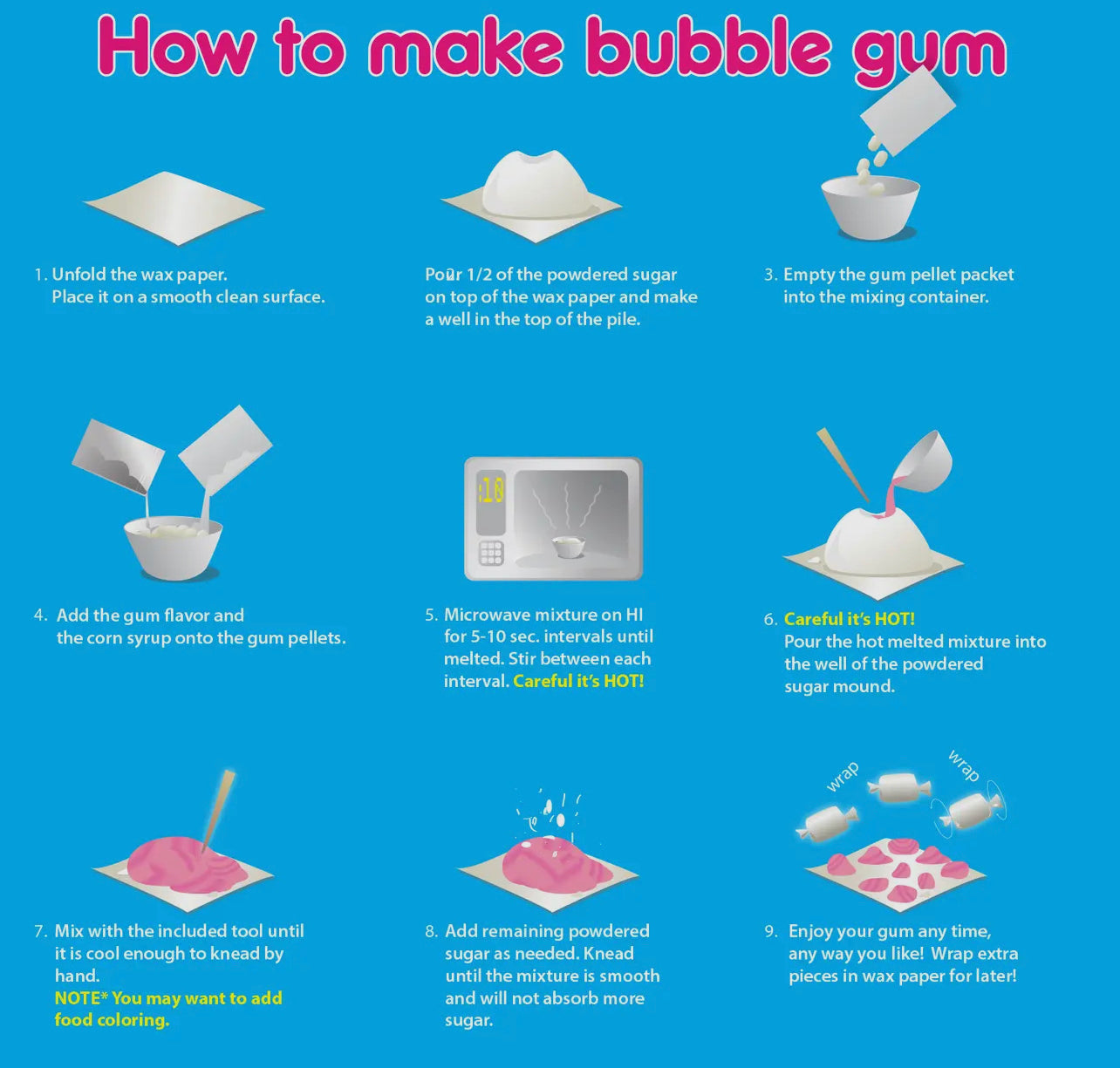 Bubble Gum Chemistry Kit | Make Your Own Bubble Gum Stem Kit