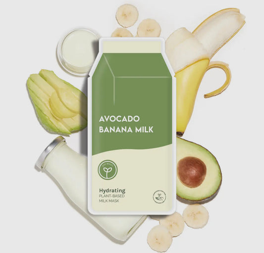 Avocado Banana Milk Hydrating Plant-Based Milk Mask