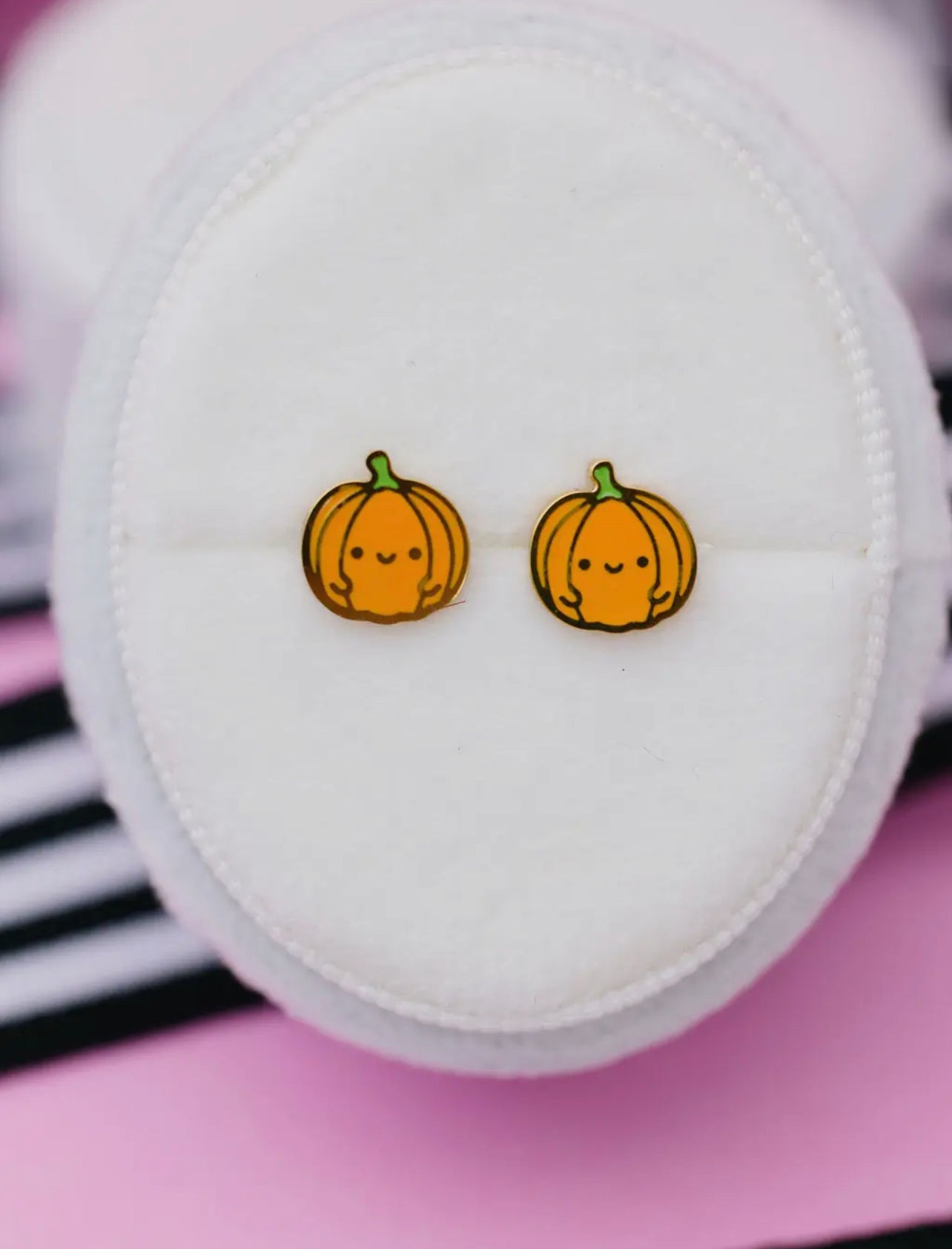 Pumpkin Stud Earrings