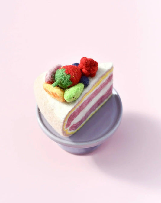 Felt Fresh Fruit Torte Cake