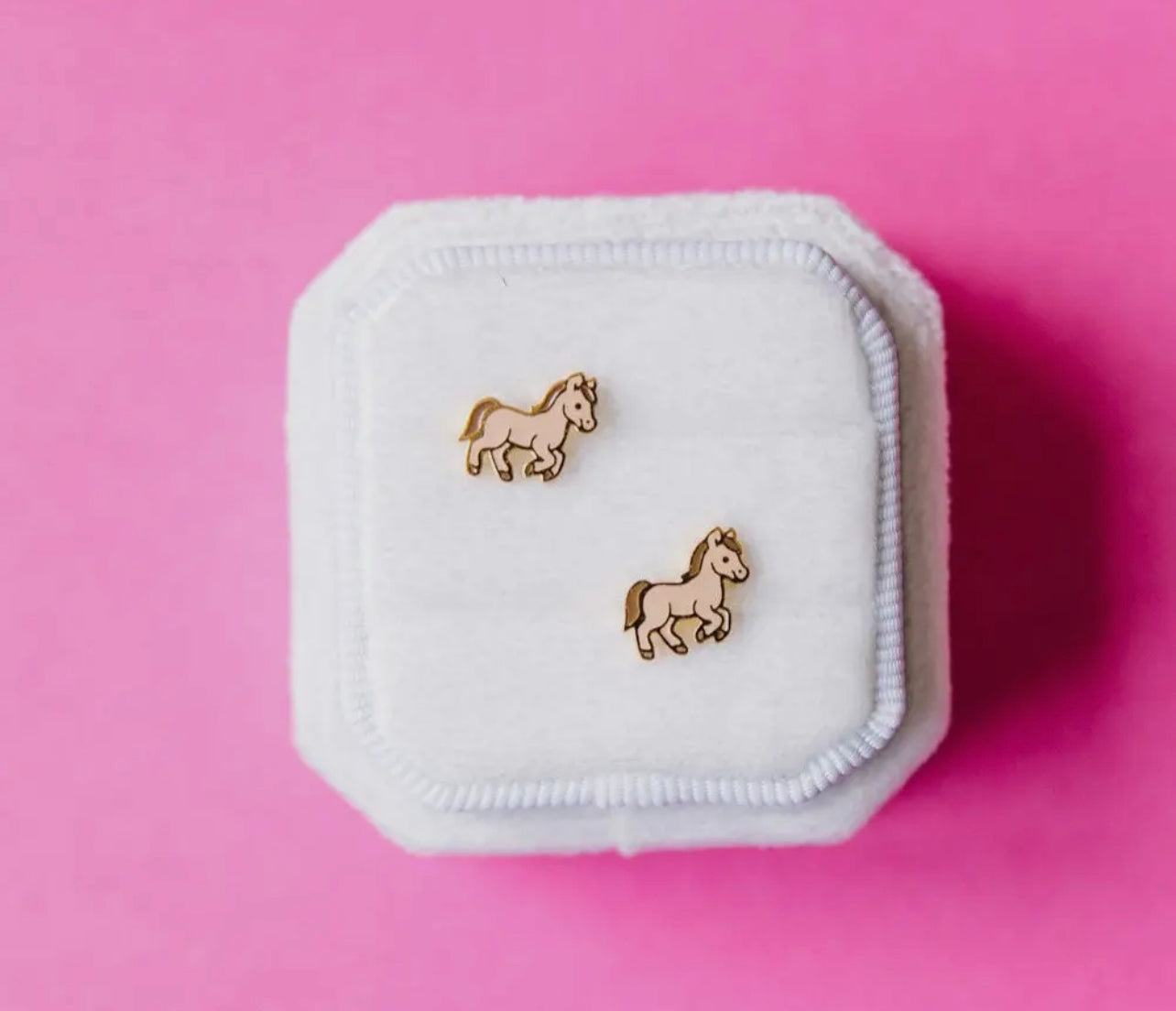 Pony Stud Earrings