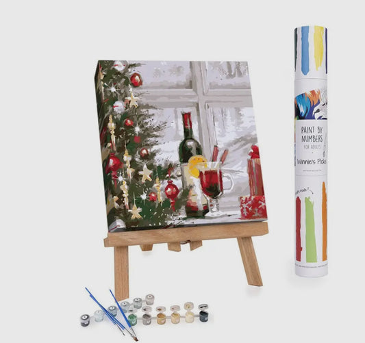 Mulled Wine At Christmas - Paint By Numbers Kit