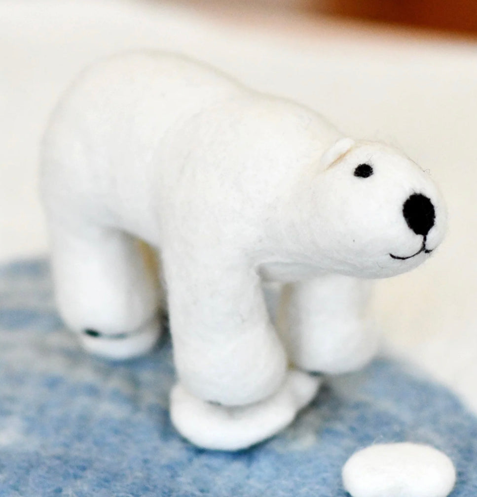 Felt Polar Bear