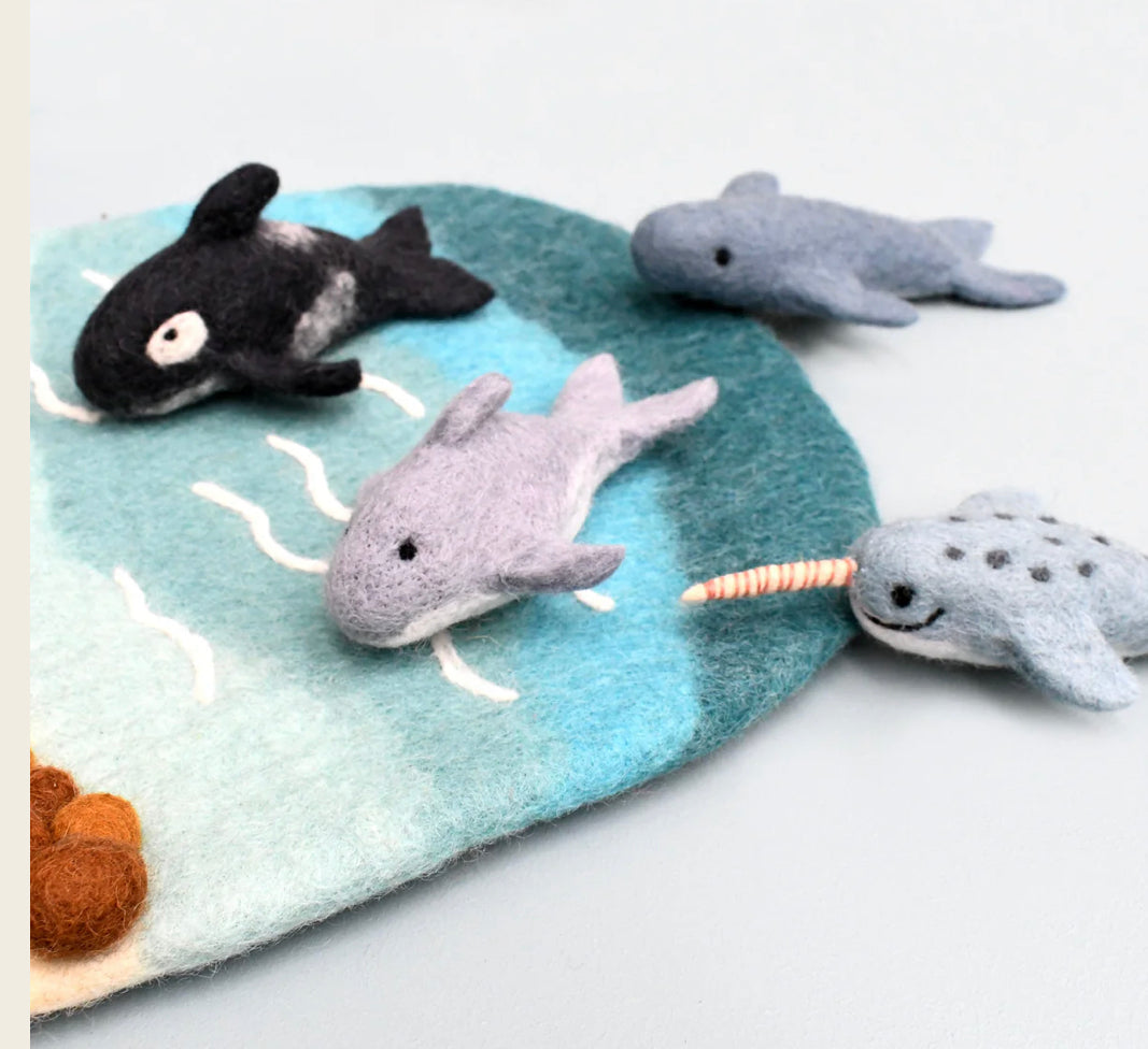 Felt Ocean Marine Mammals