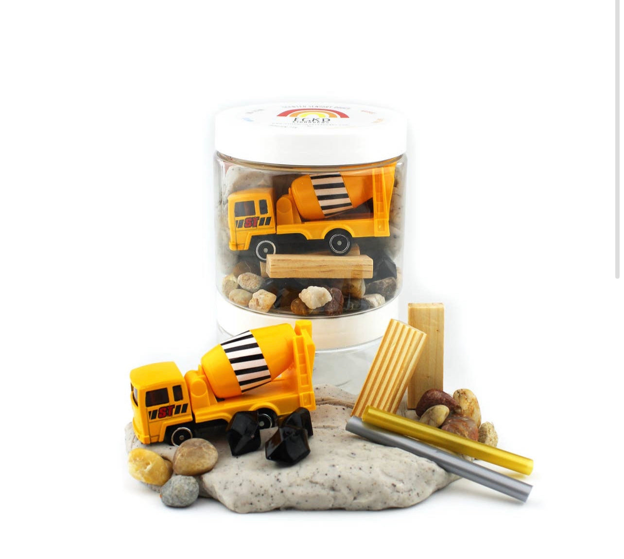 Construction Play-Dough To Go Kit