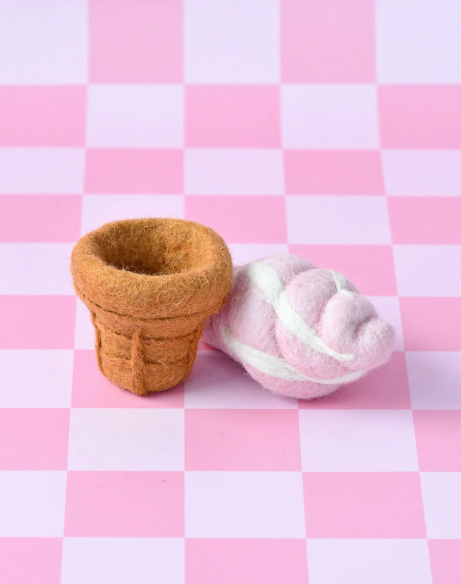 Felt Soft Serve Ice Cream Cone