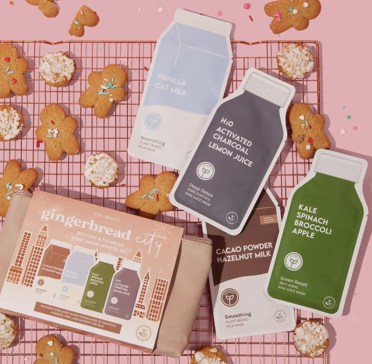 Gingerbread City Restoring & Nourishing Sheet Mask Set