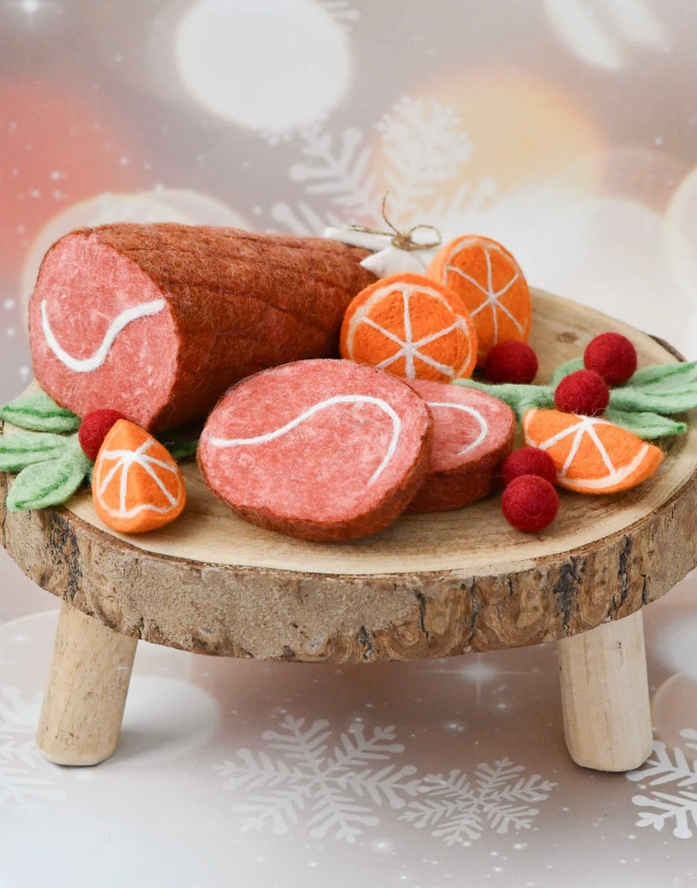 Felt Christmas Ham Feast Play Set