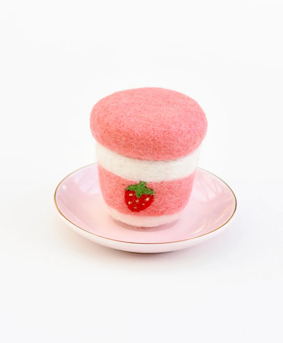 Felt Strawberry Yogurt