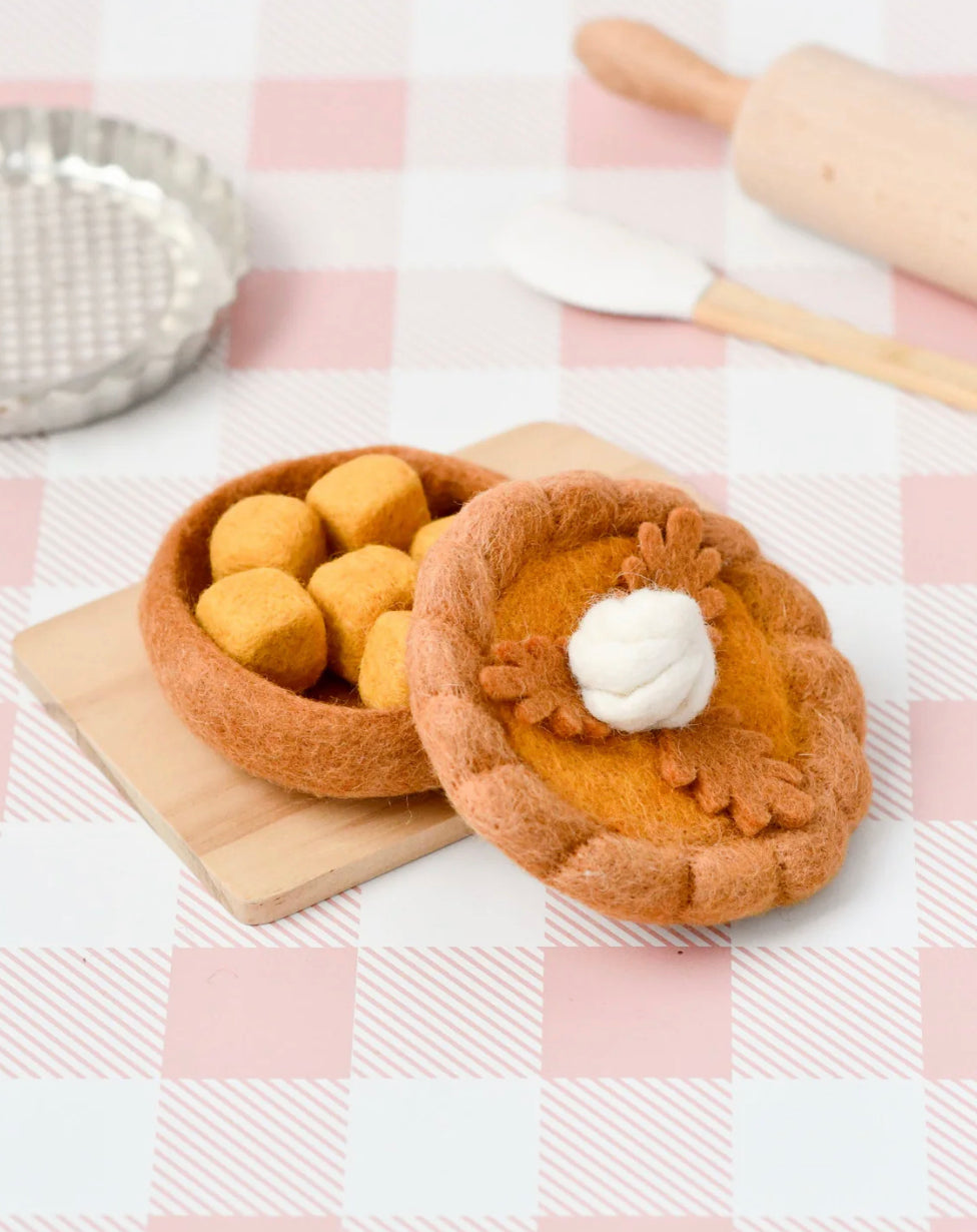 Felt Pie Play Food Set