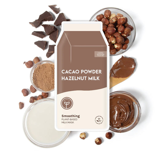 Cacao Powder Smoothing Plant-Based Milk Mask