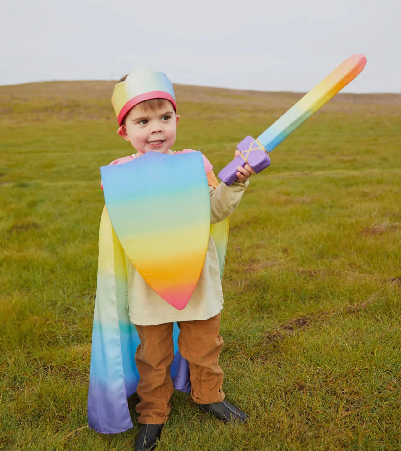 Rainbow Silk Crown