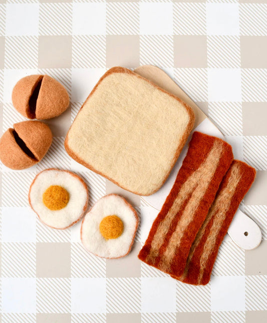 Felt Bacon and Eggs Breakfast Set