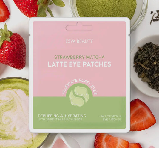 Strawberry Matcha Latte Depuffing & Hydrating Eye Patches