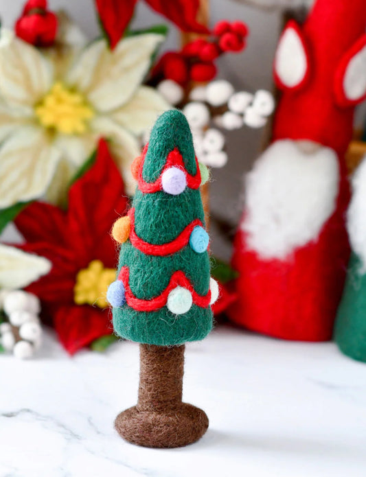 Felt Christmas Tree with Colorful Dots