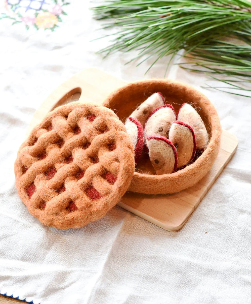 Felt Pie Play Food Set