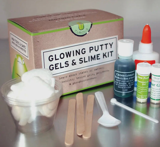 Glowing Putty Gels and Slime Kit | Stem Kit Chemistry Kit