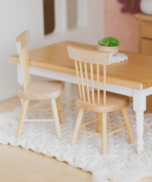 Dollhouse Classic Windsor Dining Chair | Natural Wood