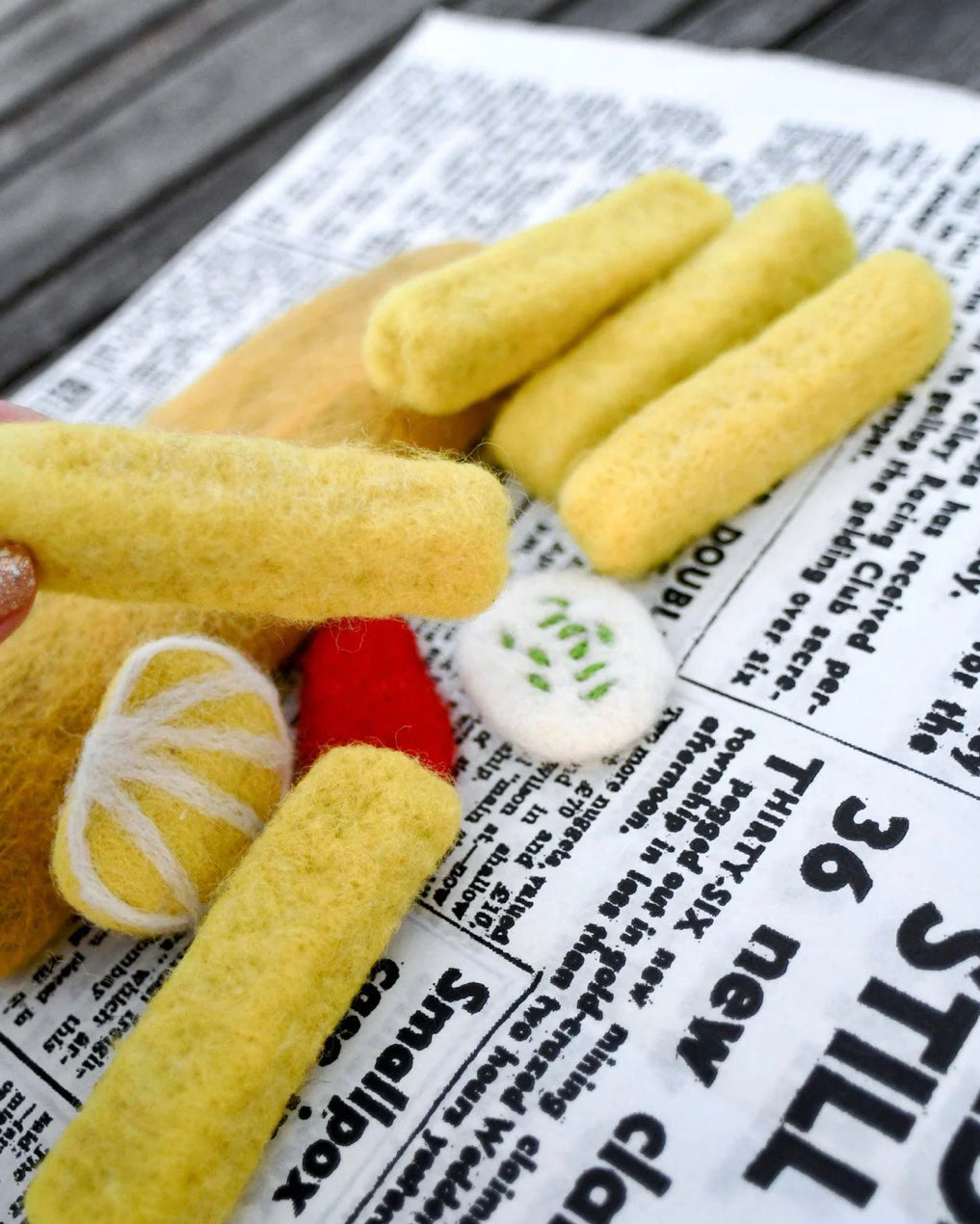 Felt Fish & Chips Set