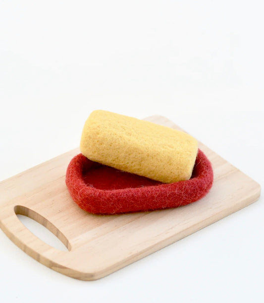 Felt Butter on Dish