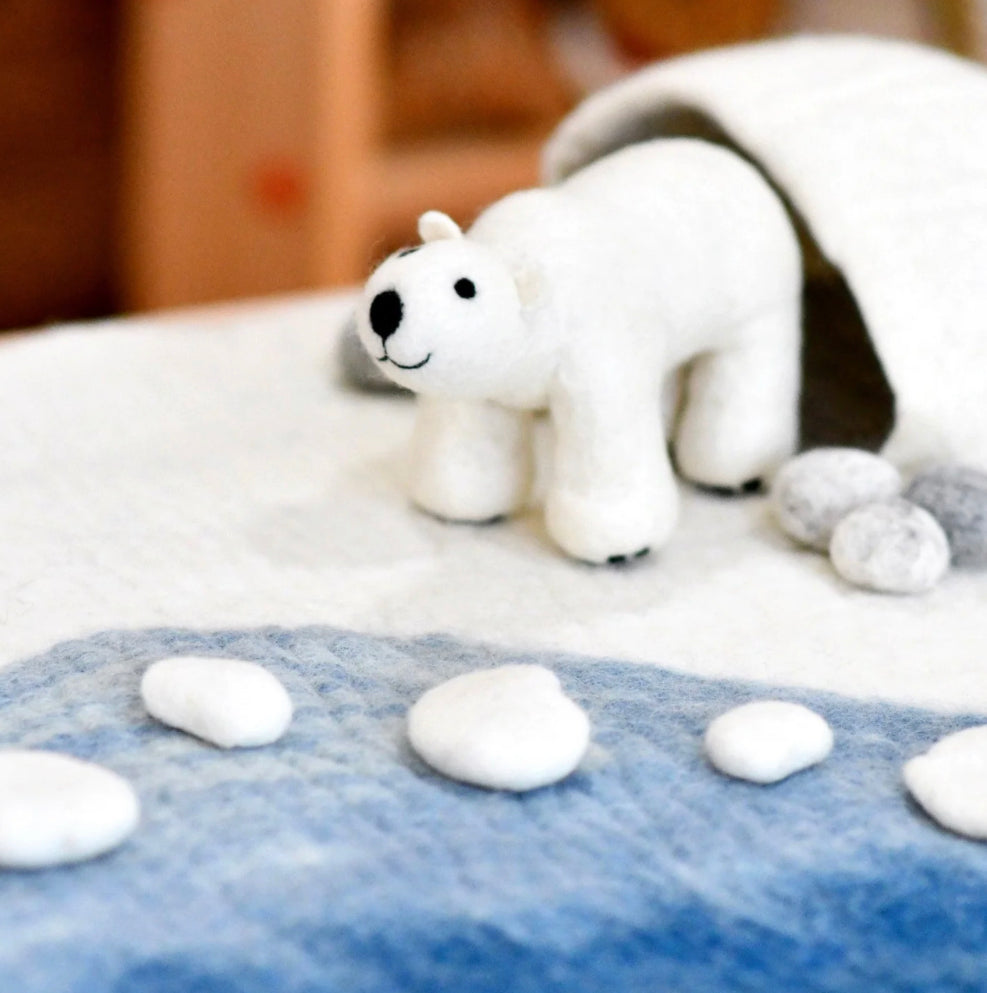 Felt Polar Bear