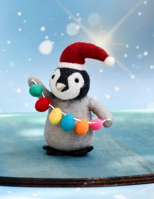 Felt Penguin with Lights Toy