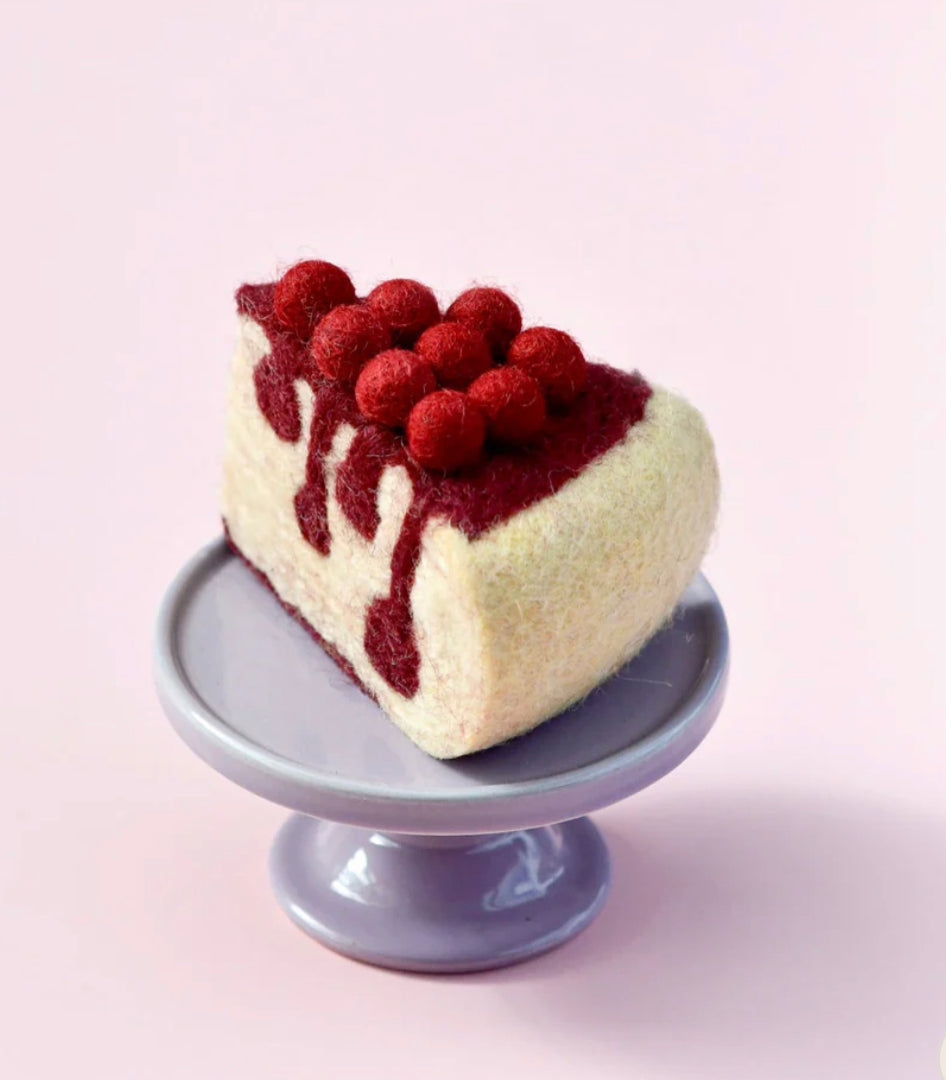 Felt Boysenberry Cheesecake Slice