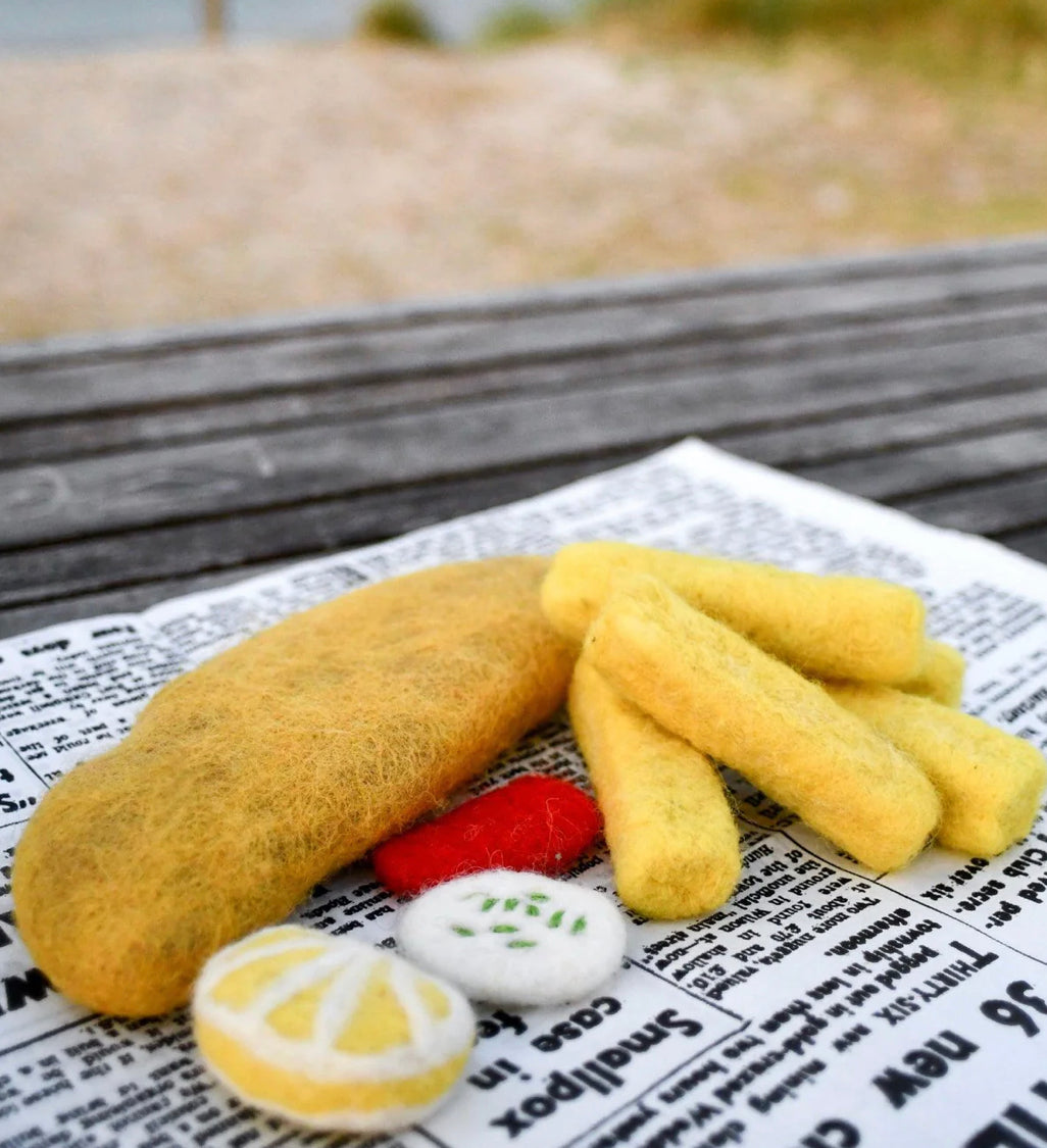 Felt Fish & Chips Set